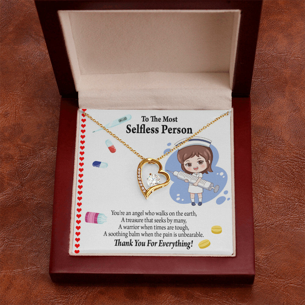 Thanks to Nurse Healthcare Medical Worker Nurse Appreciation Gift Forever Necklace w Message Card-Express Your Love Gifts