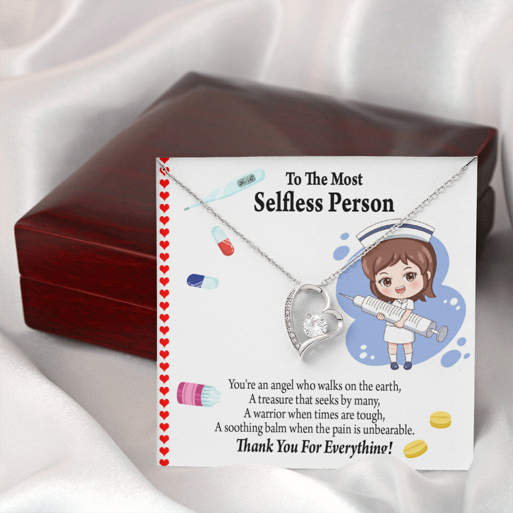 Thanks to Nurse Healthcare Medical Worker Nurse Appreciation Gift Forever Necklace w Message Card-Express Your Love Gifts