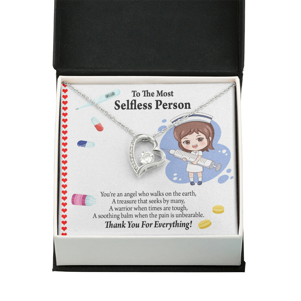 Thanks to Nurse Healthcare Medical Worker Nurse Appreciation Gift Forever Necklace w Message Card-Express Your Love Gifts
