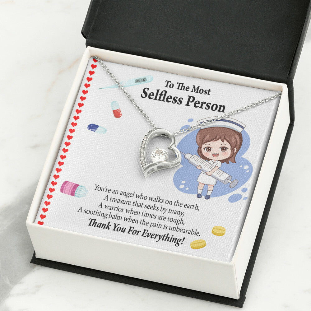 Thanks to Nurse Healthcare Medical Worker Nurse Appreciation Gift Forever Necklace w Message Card-Express Your Love Gifts
