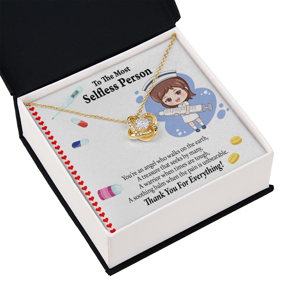 Thanks to Nurse Healthcare Medical Worker Nurse Appreciation Gift Infinity Knot Necklace Message Card-Express Your Love Gifts