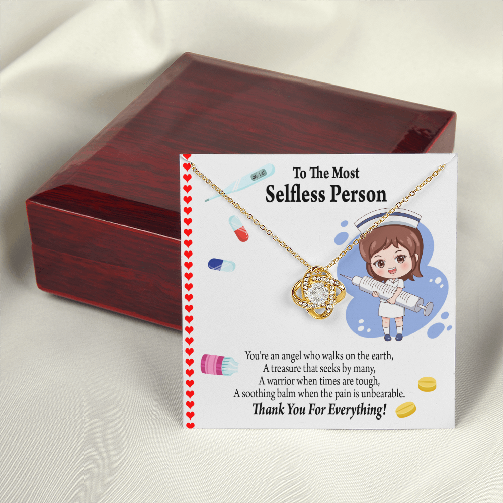 Thanks to Nurse Healthcare Medical Worker Nurse Appreciation Gift Infinity Knot Necklace Message Card-Express Your Love Gifts