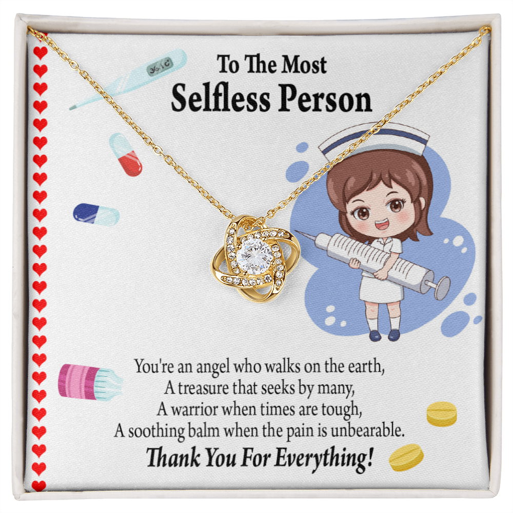 Thanks to Nurse Healthcare Medical Worker Nurse Appreciation Gift Infinity Knot Necklace Message Card-Express Your Love Gifts