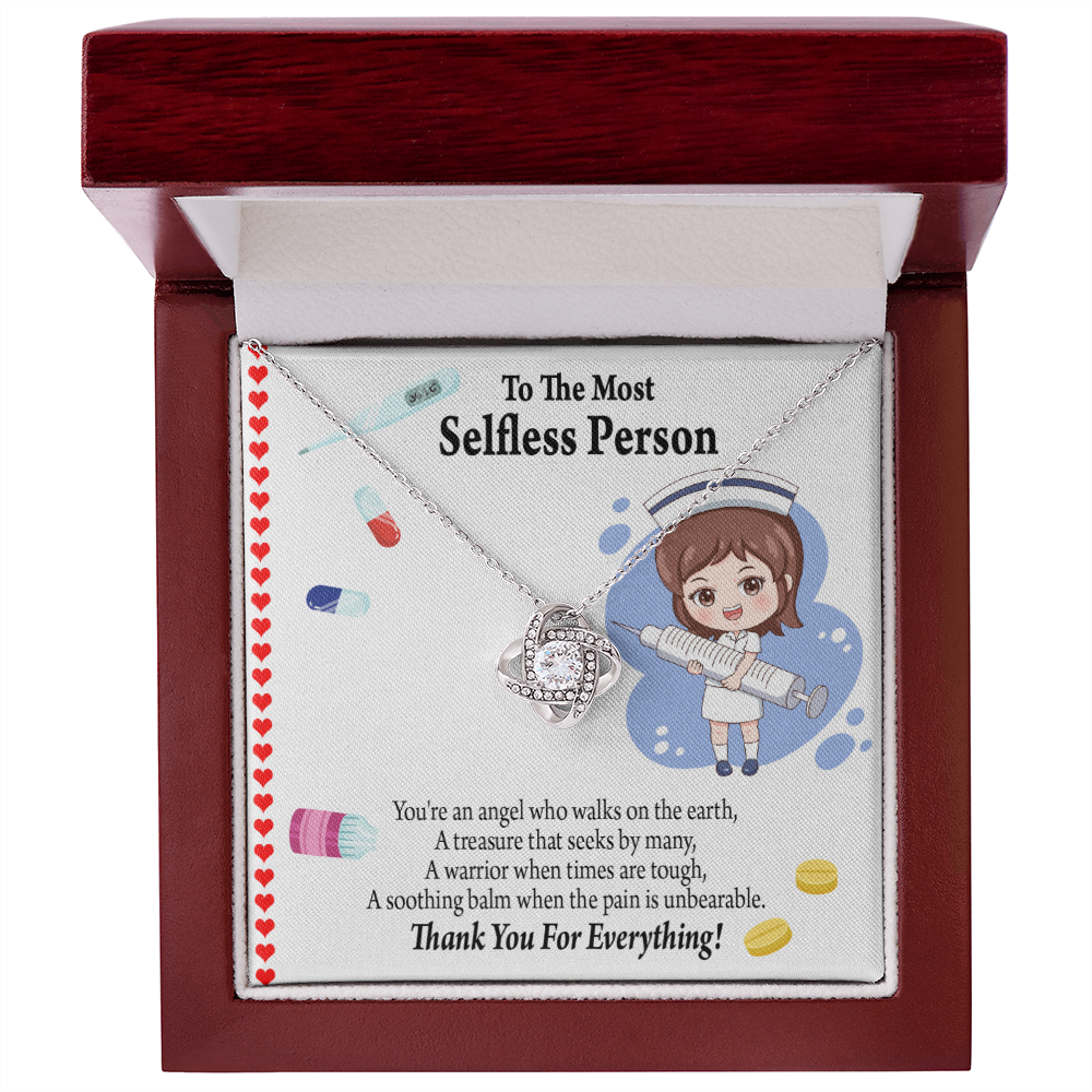 Thanks to Nurse Healthcare Medical Worker Nurse Appreciation Gift Infinity Knot Necklace Message Card-Express Your Love Gifts