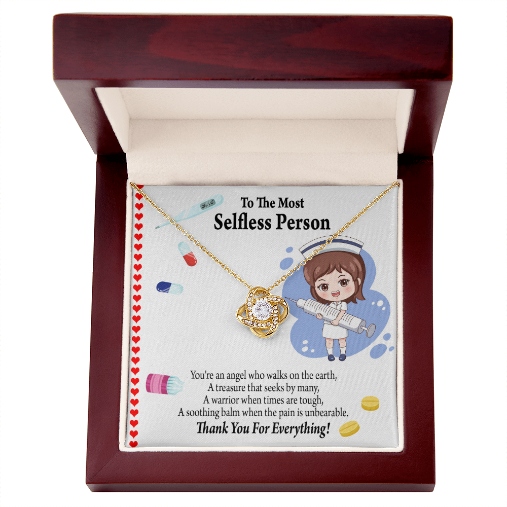 Thanks to Nurse Healthcare Medical Worker Nurse Appreciation Gift Infinity Knot Necklace Message Card-Express Your Love Gifts