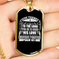 Thanks To The Lord Psalm 107:1 Necklace Stainless Steel or 18k Gold Dog Tag 24" Chain-Express Your Love Gifts