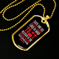 That The Lord Is Good Christian Necklace Stainless Steel or 18k Gold Dog Tag 24" Chain-Express Your Love Gifts
