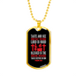That The Lord Is Good Christian Necklace Stainless Steel or 18k Gold Dog Tag 24" Chain-Express Your Love Gifts