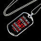 That The Lord Is Good Christian Necklace Stainless Steel or 18k Gold Dog Tag 24" Chain-Express Your Love Gifts