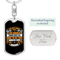 That Very Church Keychain Stainless Steel or 18k Gold Dog Tag Keyring-Express Your Love Gifts