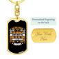 That Very Church Keychain Stainless Steel or 18k Gold Dog Tag Keyring-Express Your Love Gifts