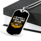 That Your Strengh Lies Christian Necklace Stainless Steel or 18k Gold Dog Tag 24" Chain-Express Your Love Gifts