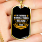 That Your Strengh Lies Christian Necklace Stainless Steel or 18k Gold Dog Tag 24" Chain-Express Your Love Gifts