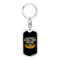 That Your Strengh Lies Keychain Stainless Steel or 18k Gold Dog Tag Keyring-Express Your Love Gifts