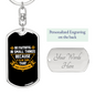 That Your Strengh Lies Keychain Stainless Steel or 18k Gold Dog Tag Keyring-Express Your Love Gifts