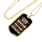The Arrival Would Be Worthwhile Necklace Stainless Steel or 18k Gold Dog Tag 24" Chain-Express Your Love Gifts