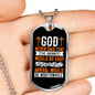 The Arrival Would Be Worthwhile Necklace Stainless Steel or 18k Gold Dog Tag 24" Chain-Express Your Love Gifts