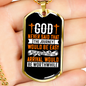 The Arrival Would Be Worthwhile Necklace Stainless Steel or 18k Gold Dog Tag 24" Chain-Express Your Love Gifts