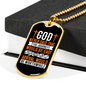 The Arrival Would Be Worthwhile Necklace Stainless Steel or 18k Gold Dog Tag 24" Chain-Express Your Love Gifts