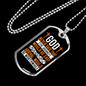 The Arrival Would Be Worthwhile Necklace Stainless Steel or 18k Gold Dog Tag 24" Chain-Express Your Love Gifts