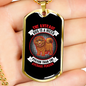 The Average Dog is Nicer Necklace Stainless Steel or 18k Gold Dog Tag 24" Chain-Express Your Love Gifts