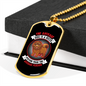 The Average Dog is Nicer Necklace Stainless Steel or 18k Gold Dog Tag 24" Chain-Express Your Love Gifts