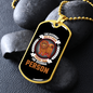 The Average Dog is Nicer Person Necklace Stainless Steel or 18k Gold Dog Tag 24" Chain-Express Your Love Gifts