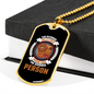 The Average Dog is Nicer Person Necklace Stainless Steel or 18k Gold Dog Tag 24" Chain-Express Your Love Gifts