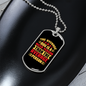 The Average Dog Necklace Stainless Steel or 18k Gold Dog Tag 24" Chain-Express Your Love Gifts