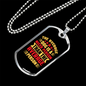 The Average Dog Necklace Stainless Steel or 18k Gold Dog Tag 24" Chain-Express Your Love Gifts