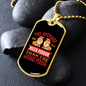 The Average Dog Pink Necklace Stainless Steel or 18k Gold Dog Tag 24" Chain-Express Your Love Gifts