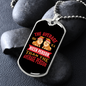 The Average Dog Pink Necklace Stainless Steel or 18k Gold Dog Tag 24" Chain-Express Your Love Gifts