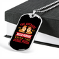 The Average Dog Pink Necklace Stainless Steel or 18k Gold Dog Tag 24" Chain-Express Your Love Gifts