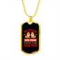 The Average Dog Pink Necklace Stainless Steel or 18k Gold Dog Tag 24" Chain-Express Your Love Gifts