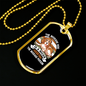 The Average Dog White Necklace Stainless Steel or 18k Gold Dog Tag 24" Chain-Express Your Love Gifts