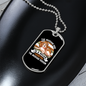 The Average Dog White Necklace Stainless Steel or 18k Gold Dog Tag 24" Chain-Express Your Love Gifts