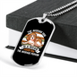 The Average Dog White Necklace Stainless Steel or 18k Gold Dog Tag 24" Chain-Express Your Love Gifts