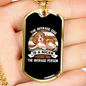 The Average Dog White Necklace Stainless Steel or 18k Gold Dog Tag 24" Chain-Express Your Love Gifts