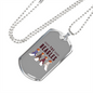 The Beagles Necklace Stainless Steel or 18k Gold Dog Tag 24" Chain-Express Your Love Gifts