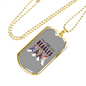 The Beagles Necklace Stainless Steel or 18k Gold Dog Tag 24" Chain-Express Your Love Gifts