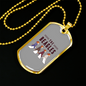 The Beagles Necklace Stainless Steel or 18k Gold Dog Tag 24" Chain-Express Your Love Gifts