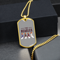 The Beagles Necklace Stainless Steel or 18k Gold Dog Tag 24" Chain-Express Your Love Gifts