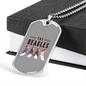 The Beagles Necklace Stainless Steel or 18k Gold Dog Tag 24" Chain-Express Your Love Gifts