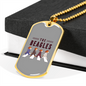 The Beagles Necklace Stainless Steel or 18k Gold Dog Tag 24" Chain-Express Your Love Gifts