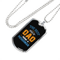 The Best Dad Fisherman Fishing Necklace Stainless Steel or 18k Gold Dog Tag 24" Chain-Express Your Love Gifts