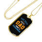 The Best Dad Fisherman Fishing Necklace Stainless Steel or 18k Gold Dog Tag 24" Chain-Express Your Love Gifts