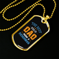 The Best Dad Fisherman Fishing Necklace Stainless Steel or 18k Gold Dog Tag 24" Chain-Express Your Love Gifts