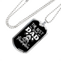 The Best Kind Dad Firefighter Gift Stainless Steel or 18k Gold Dog Tag 24" Chain-Express Your Love Gifts