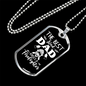 The Best Kind Dad Firefighter Gift Stainless Steel or 18k Gold Dog Tag 24" Chain-Express Your Love Gifts