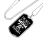 The Best Kind Mom Firefighter Gift Stainless Steel or 18k Gold Dog Tag 24" Chain-Express Your Love Gifts